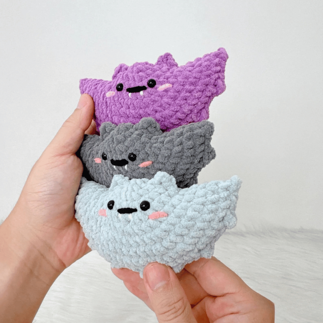 No-sew Little Bat Plushies Crochet Pattern Bundle