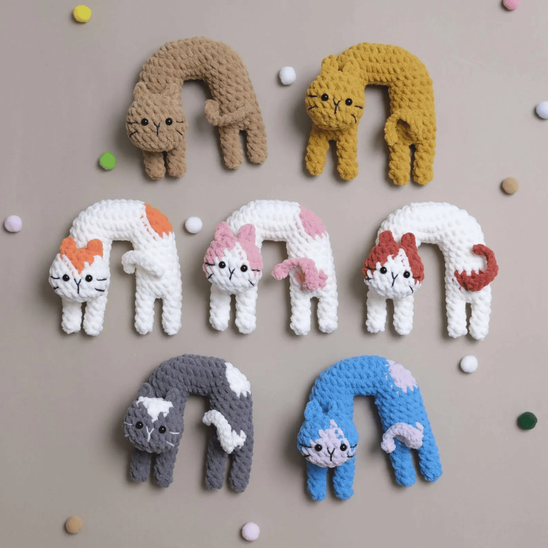 Noodle Cat Amigurumi Crochet Pattern Bundle
