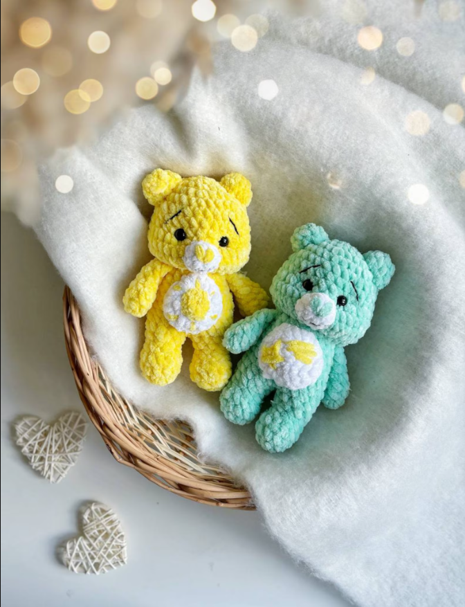 Low-Sew 6in1 PDF CROCHET PATTERN Care Bears