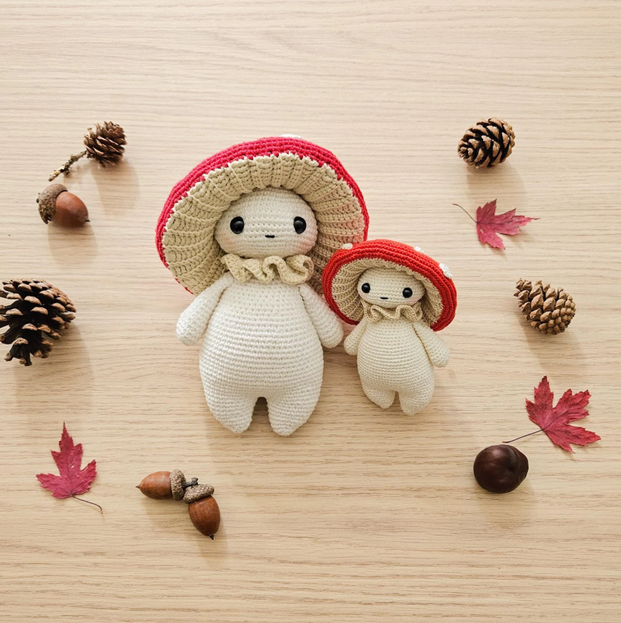 Mushroom guy - critter stitch crochet pattern
