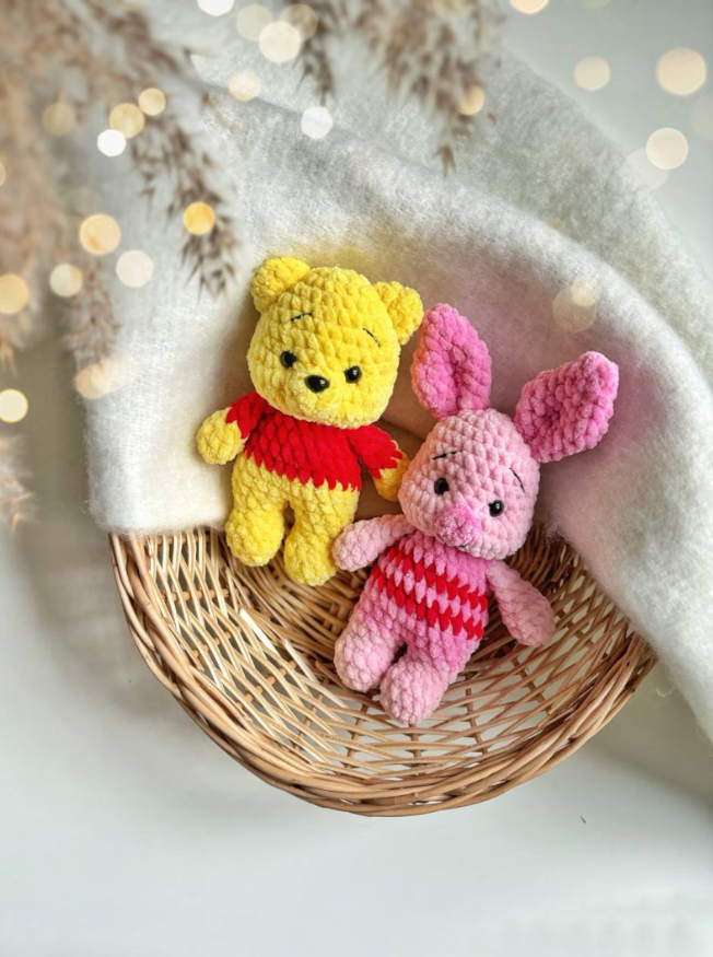 Low-Sew 6in1 PDF PATTERN Winnie the Pooh and Friends