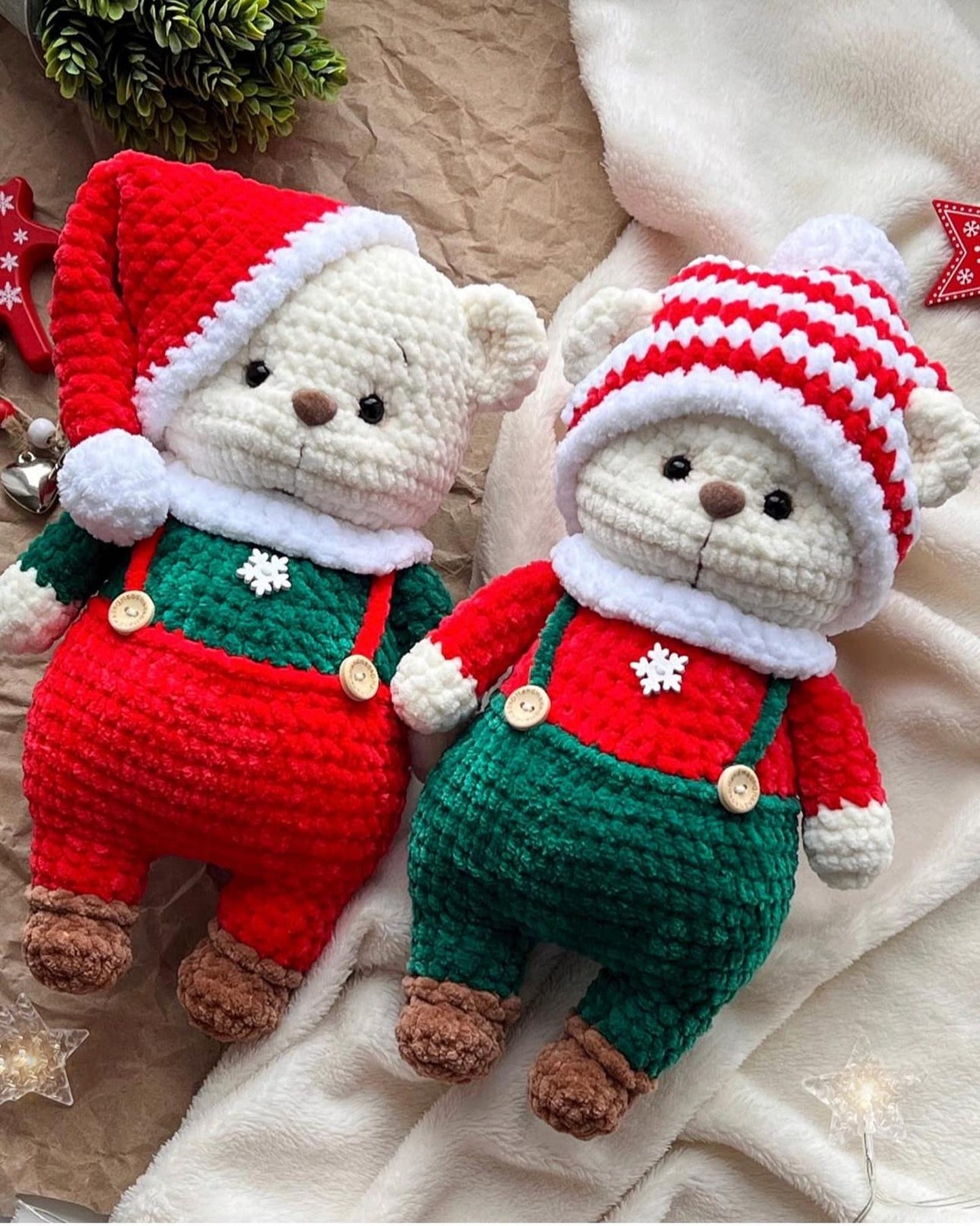 Bear Christmas Crochet Pattern