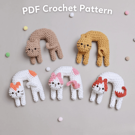 Noodle Cat Amigurumi Crochet Pattern Bundle