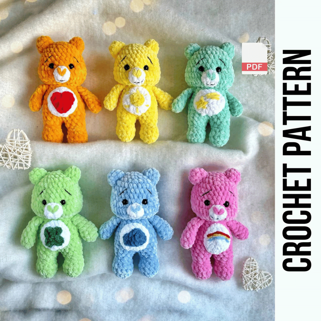 Cute Critters Crochet Pattern Bundle Amigurumi PDF Set (Low-Sew + Multi-Lingual)