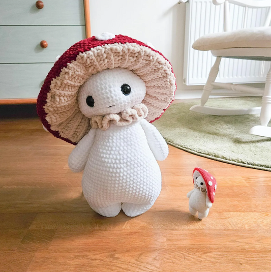 Mushroom guy - critter stitch crochet pattern