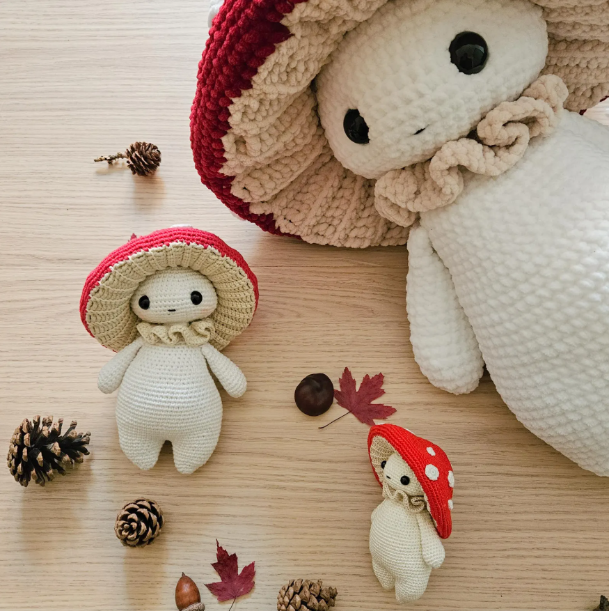 Mushroom guy - critter stitch crochet pattern