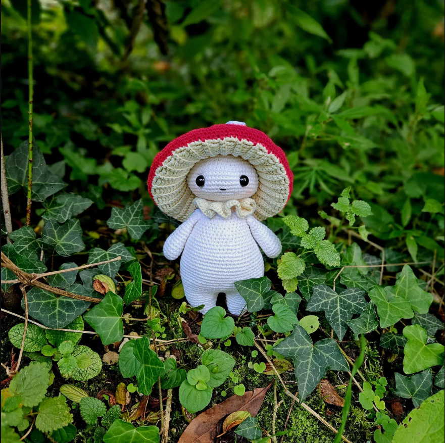 Mushroom guy - critter stitch crochet pattern