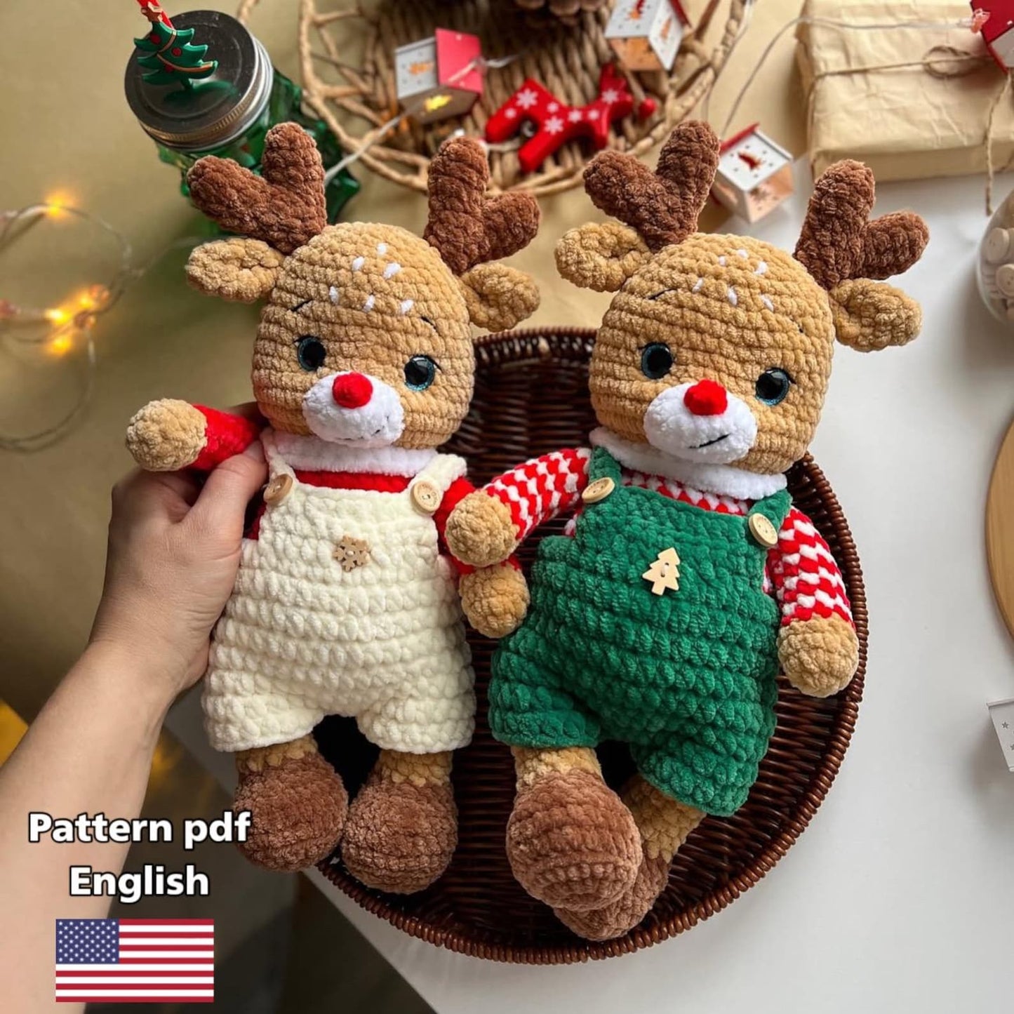 Deer Amigurumi, Christmas Crochet Pattern