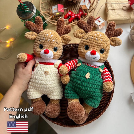 Deer Amigurumi, Christmas Crochet Pattern