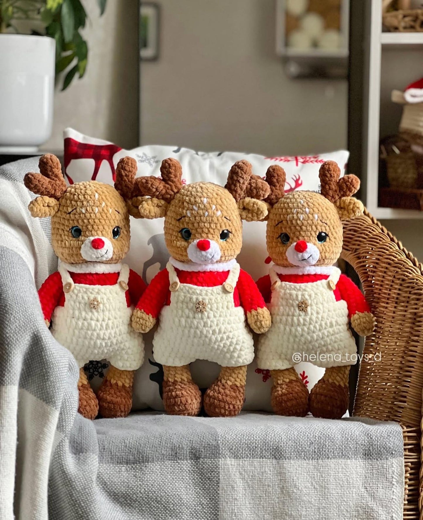 Deer Amigurumi, Christmas Crochet Pattern