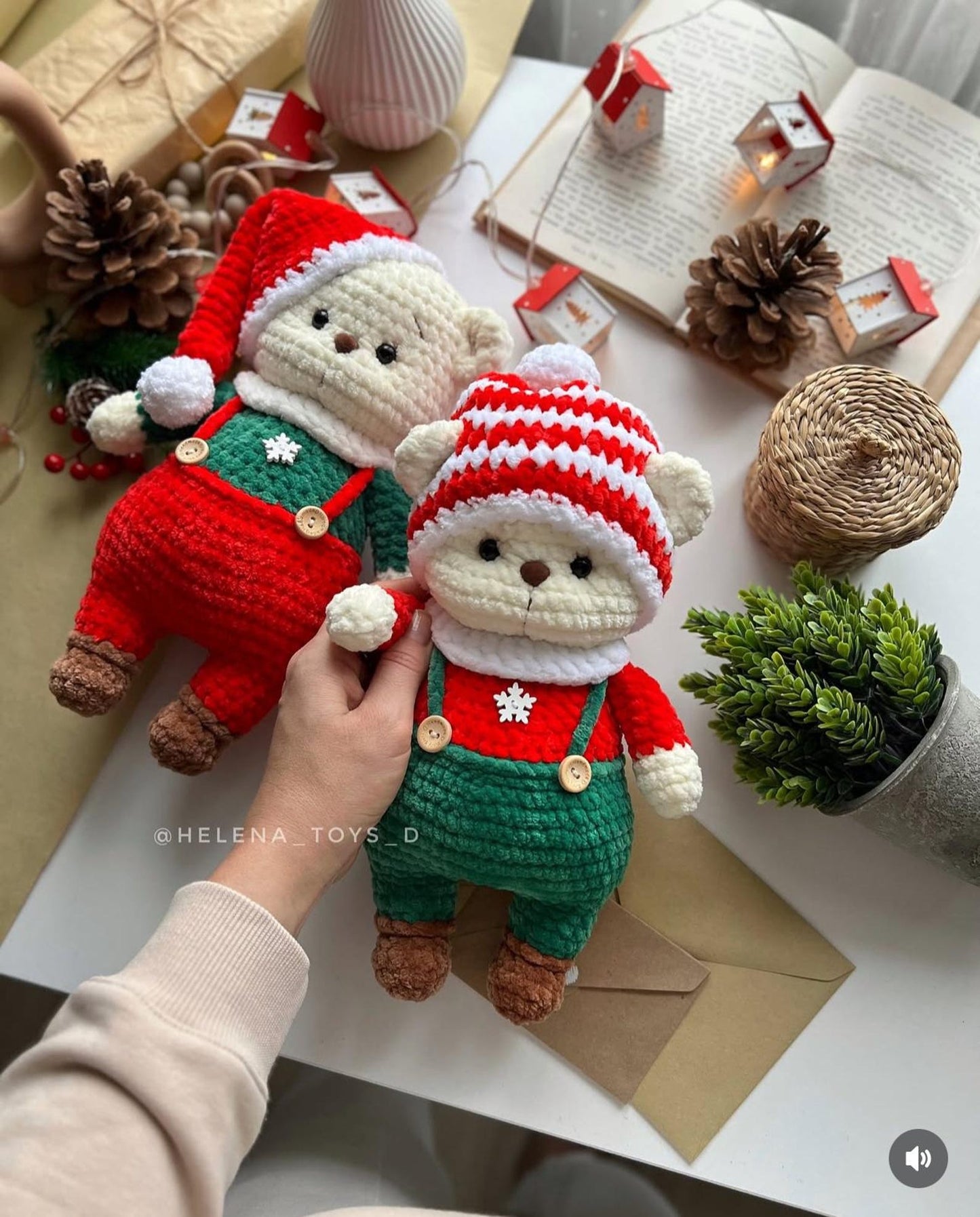 Bear Christmas Crochet Pattern