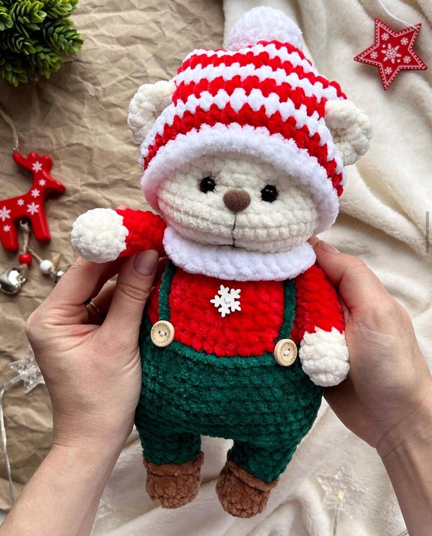 Bear Christmas Crochet Pattern