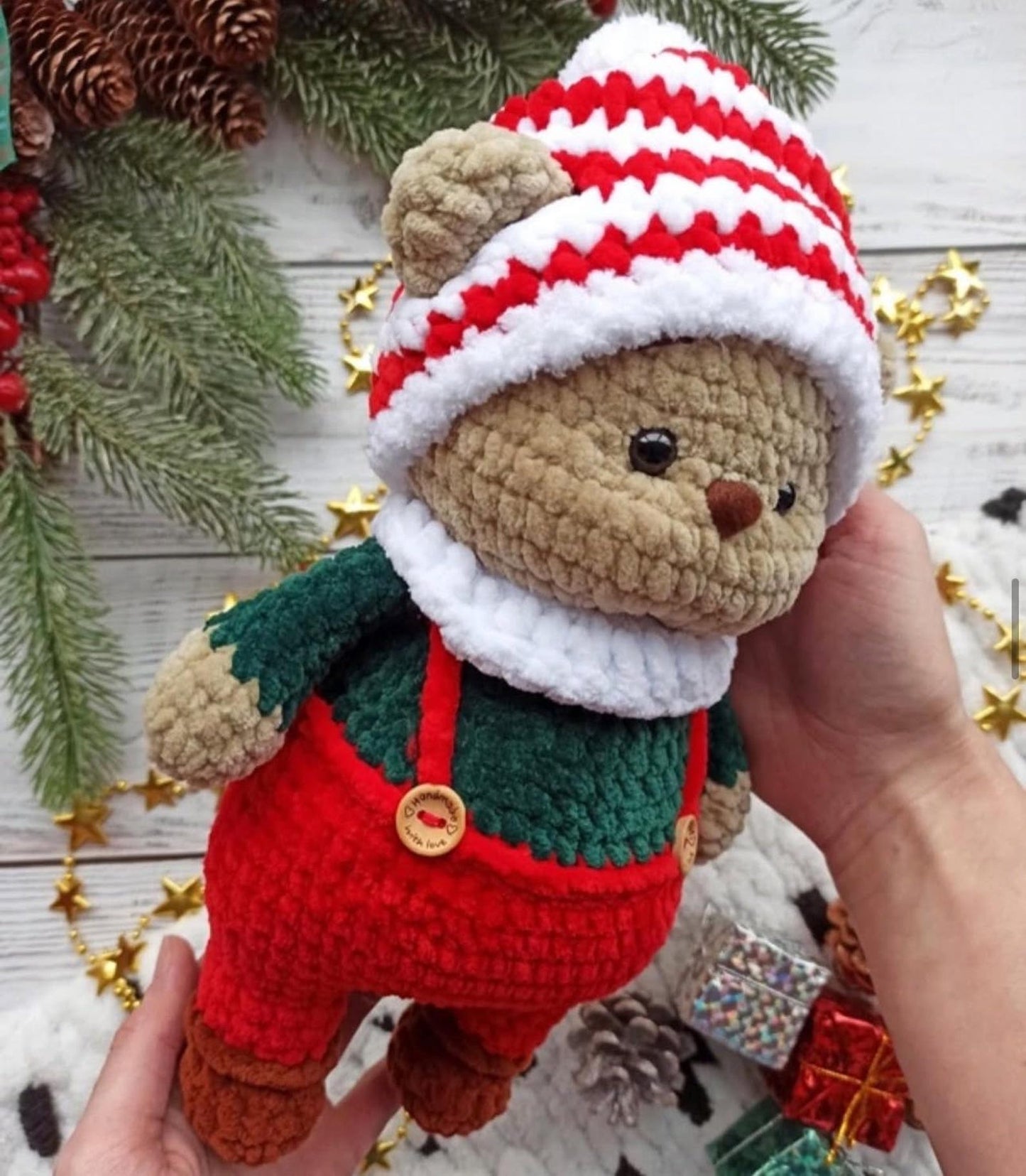 Bear Christmas Crochet Pattern