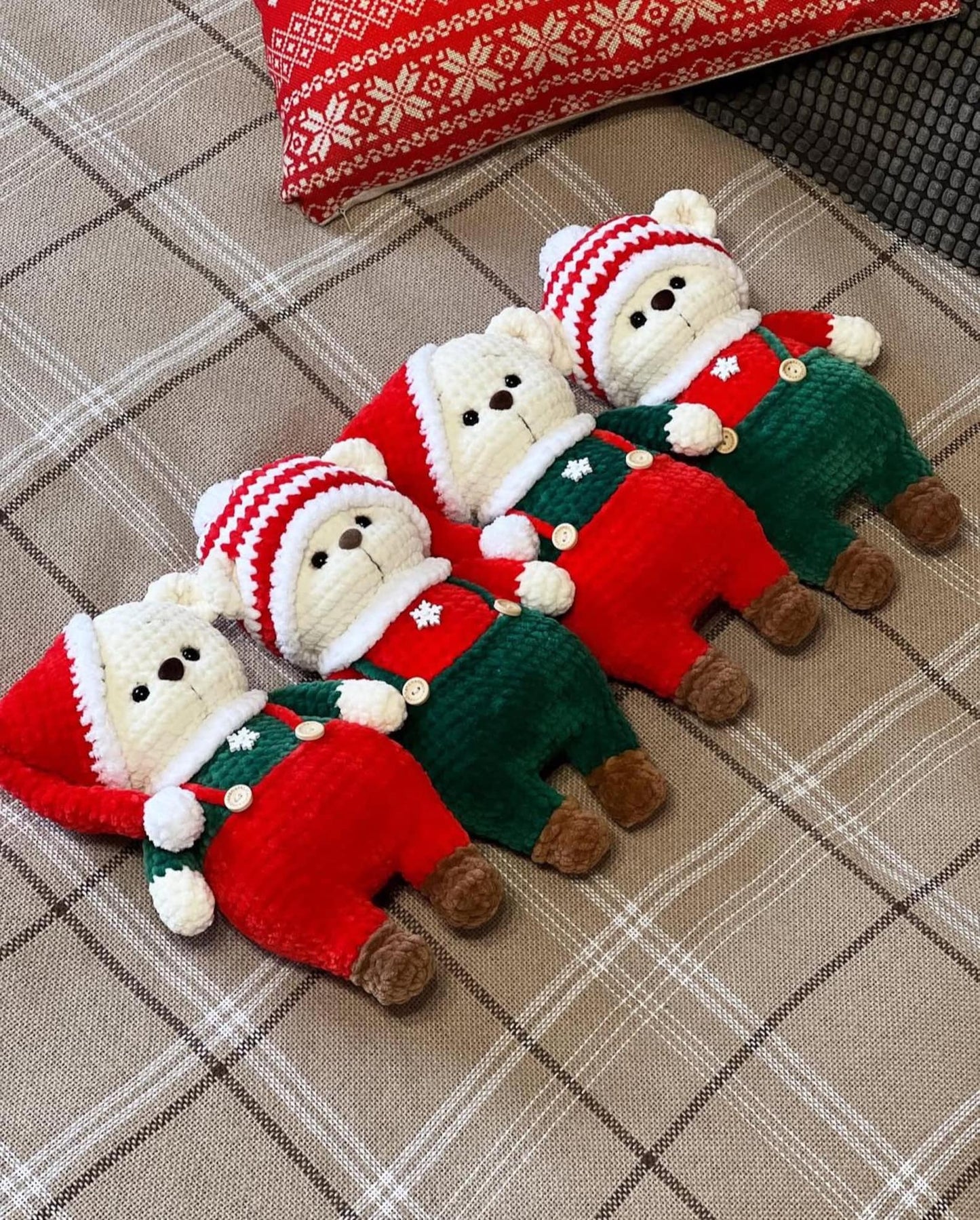 Bear Christmas Crochet Pattern