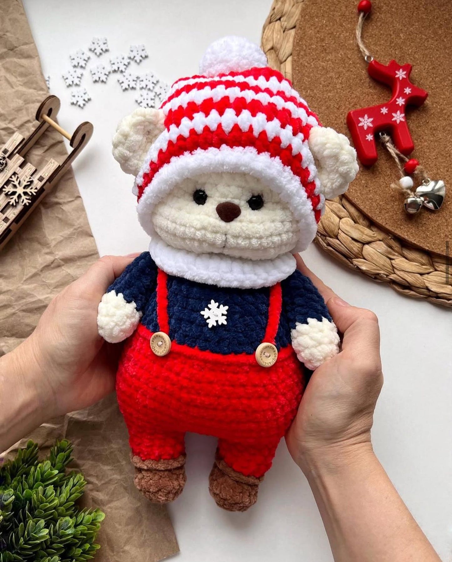 Bear Christmas Crochet Pattern
