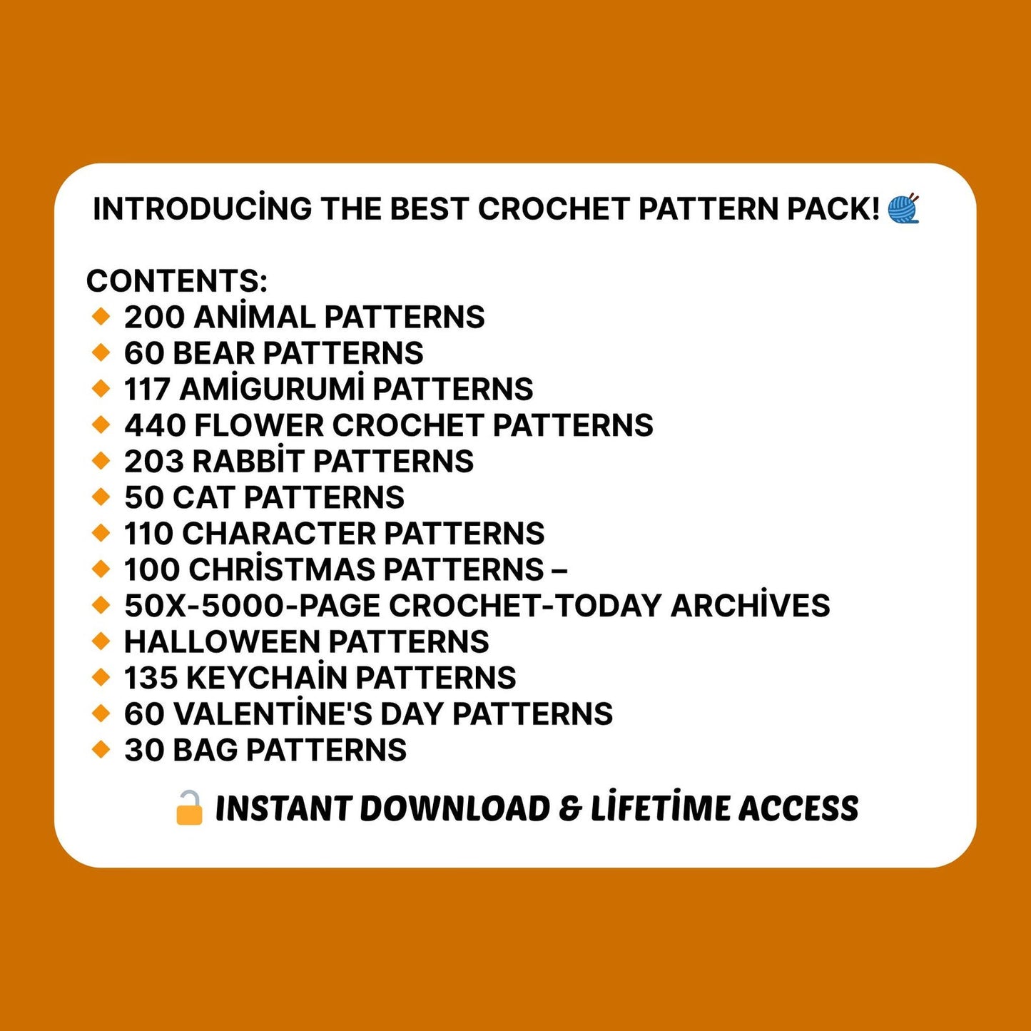 1500+ Crochet Patterns Bundle PDF